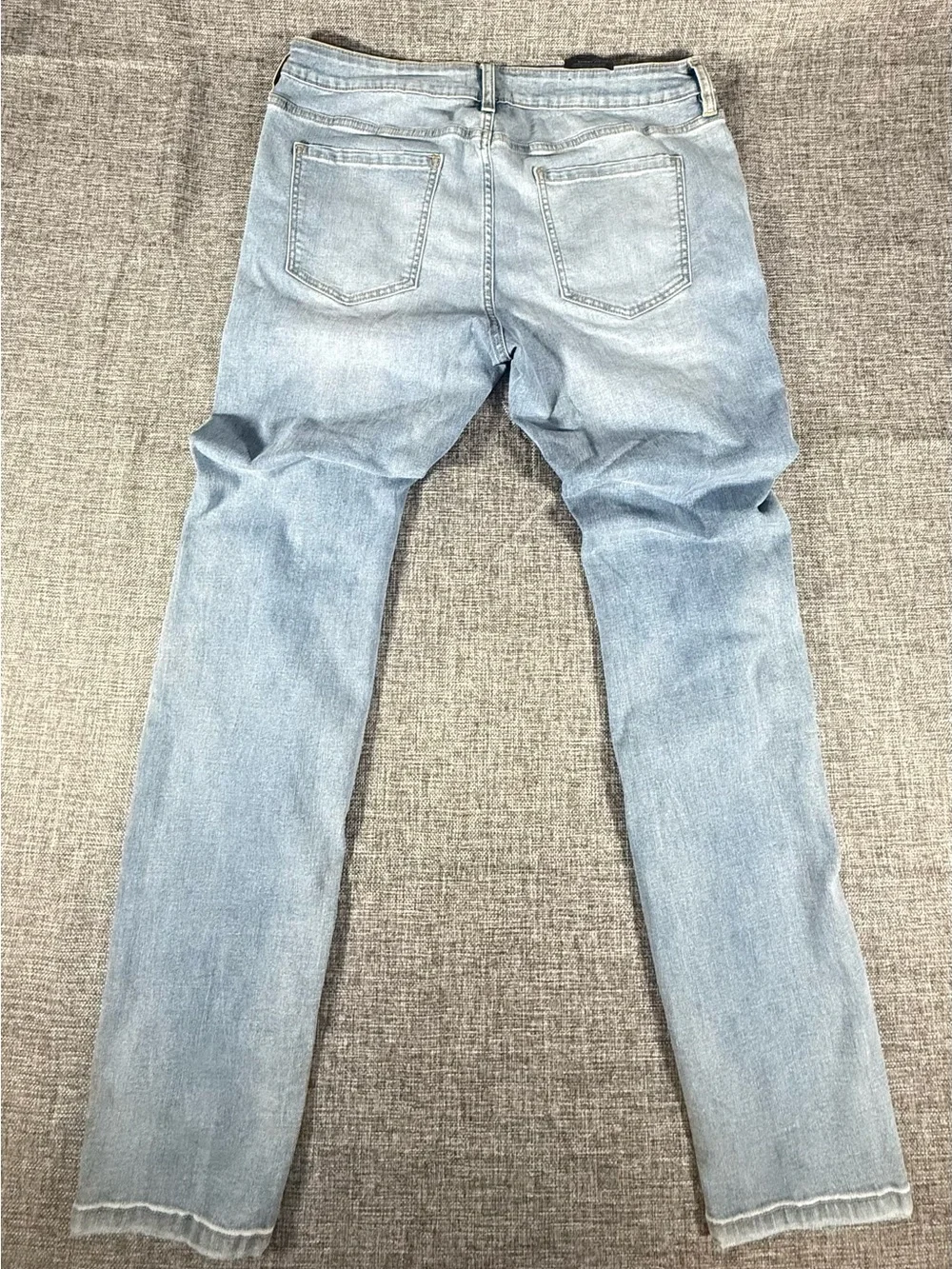 Fashion Nova Light Blue Distressed Men’s Skinny Jeans